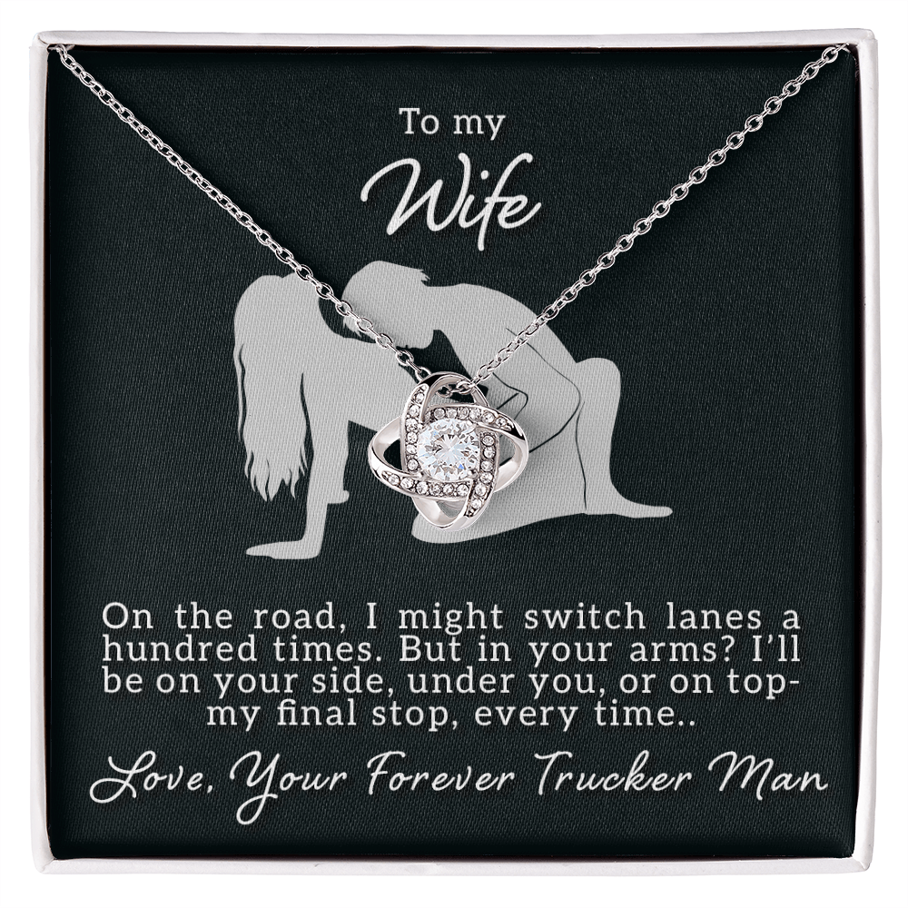To My Wife - On The Road - Love Knot Necklace - Avioria