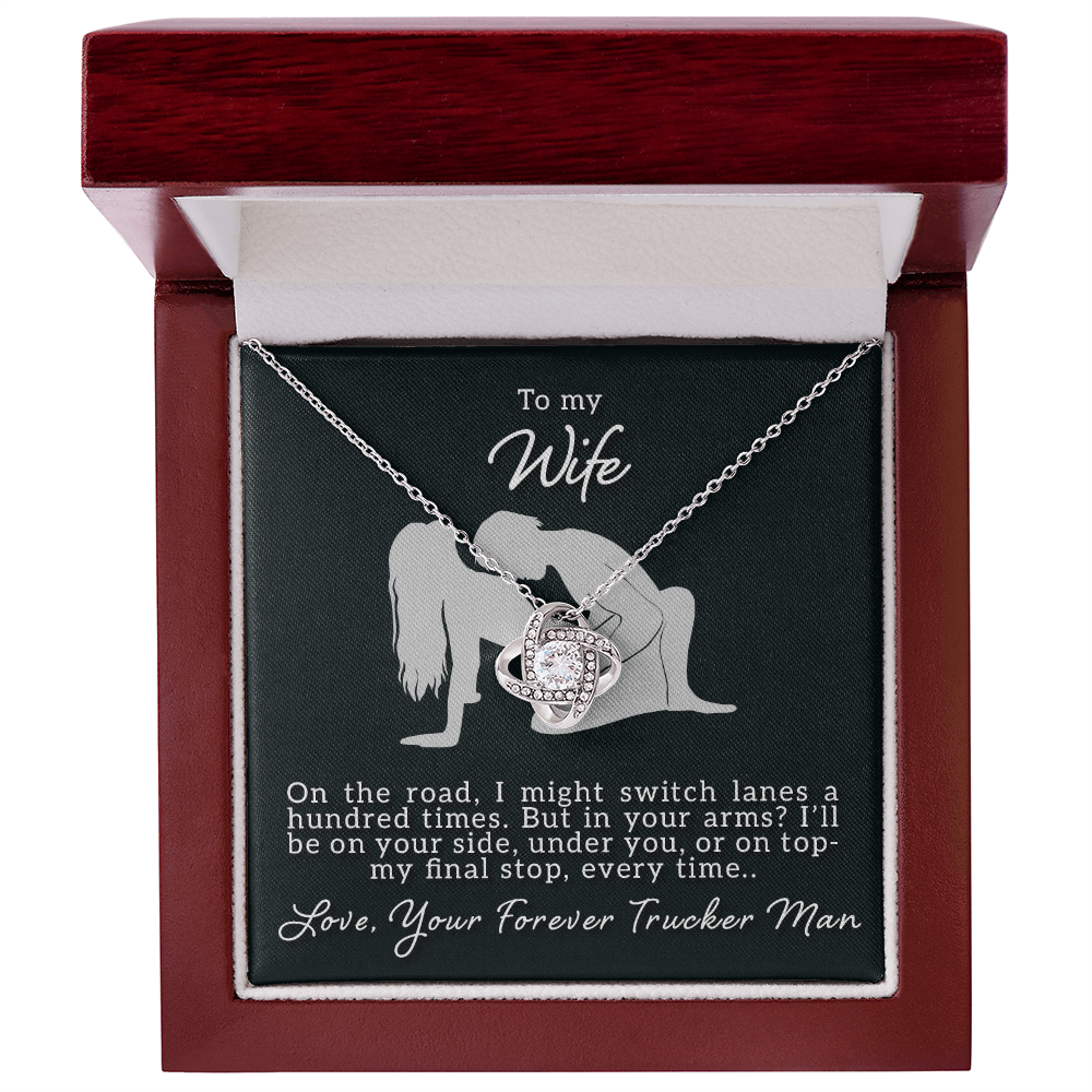To My Wife - On The Road - Love Knot Necklace - Avioria