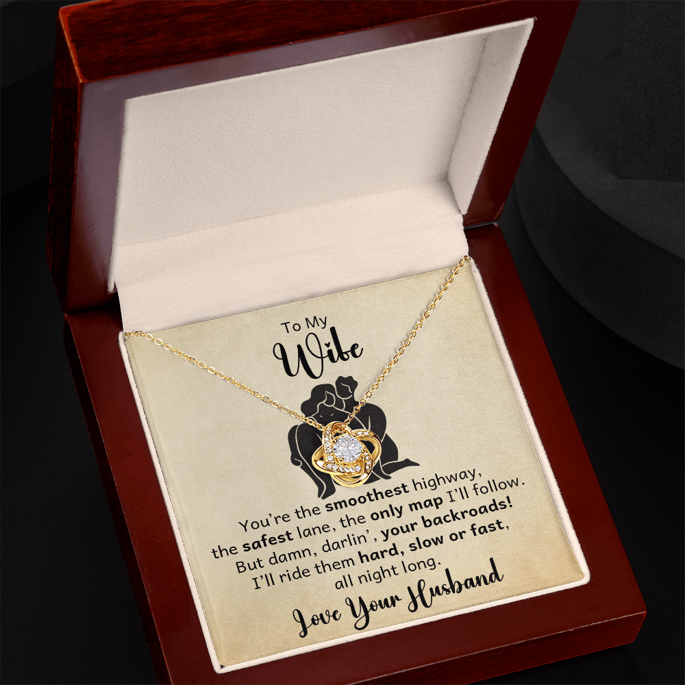 To My Wife - You Are The Smoothest - Love Knot Necklace - Avioria