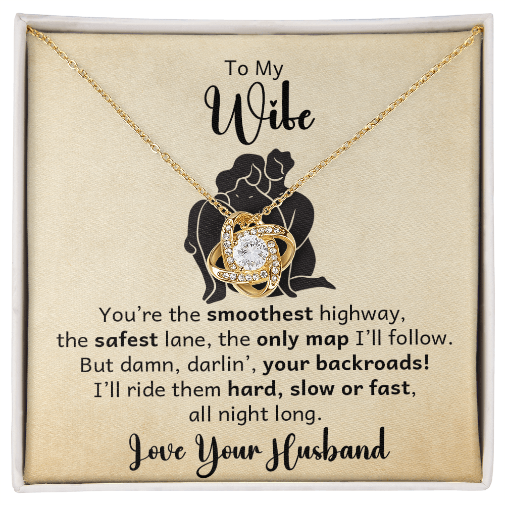 To My Wife - You Are The Smoothest - Love Knot Necklace - Avioria