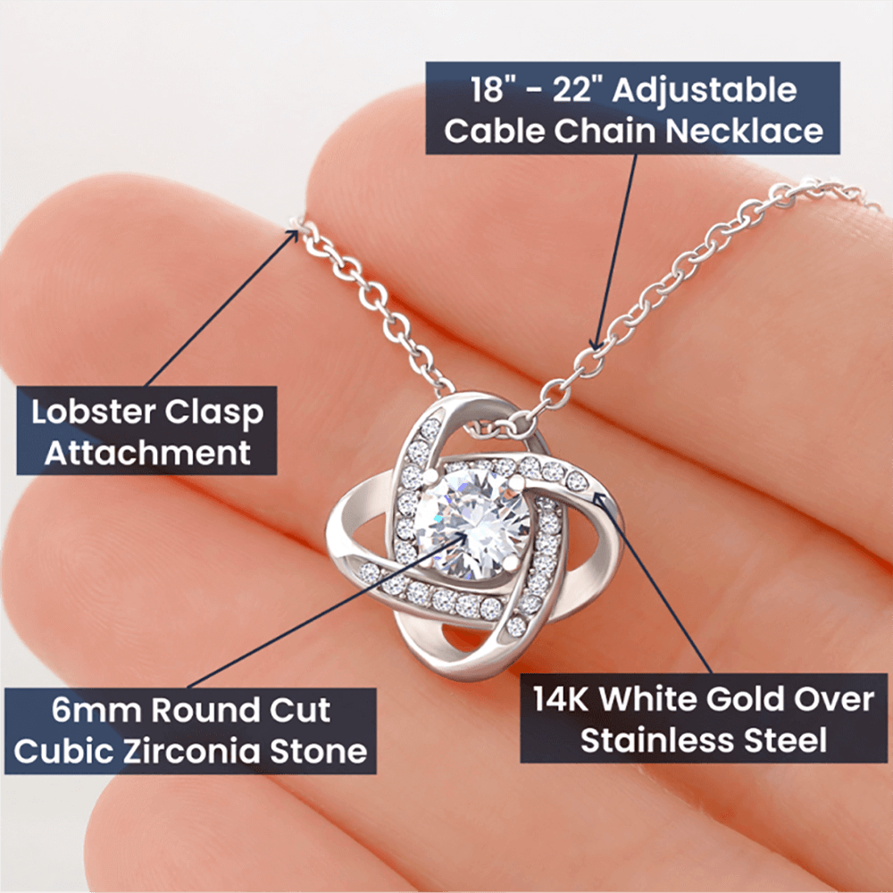 To My Beautiful Wife – Truckers' Love Message With Necklace - Avioria