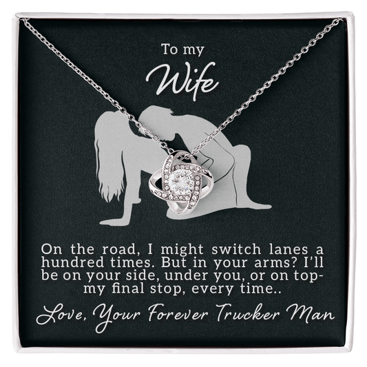 To My Wife - On The Road - Love Knot Necklace - Avioria
