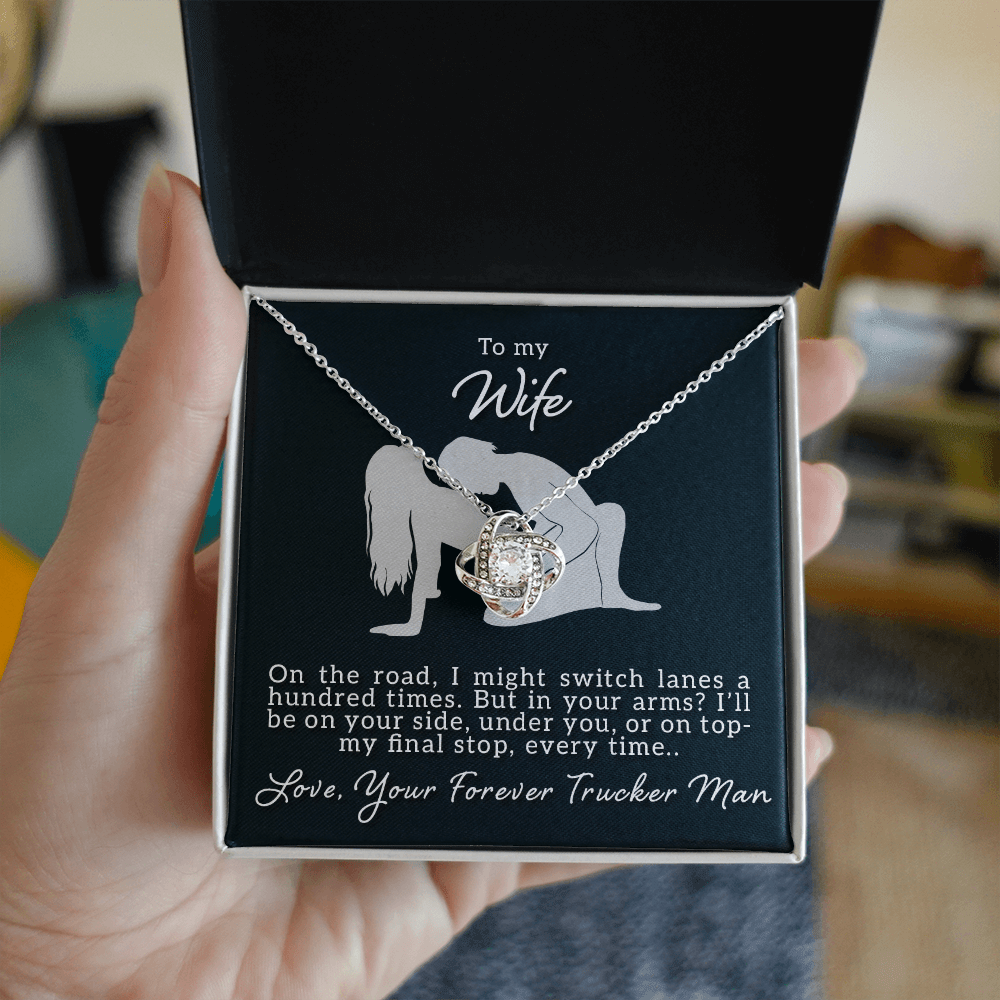 To My Wife - On The Road - Love Knot Necklace - Avioria